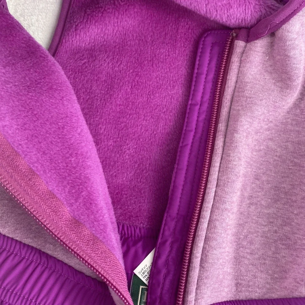 LL Bean Ski Bibs Pant Kids 3T Magenta Waterproof Insulated Fleece Lined Snow